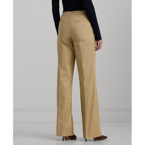 폴로 랄프로렌 Womens High-Rise Straight-Leg Pants Regular & Petite