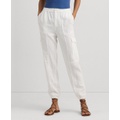 Womens Linen Cargo Pants