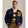 Mens Pile Fleece Letterman Jacket