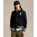 Mens Big Pony Fleece Baseball Jacket