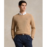 Mens Mesh-Knit Cotton Crewneck Sweater