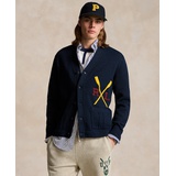 Mens Varsity-Inspired Cotton Cardigan