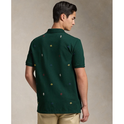 폴로 랄프로렌 Mens Classic-Fit Embroidered Mesh Polo Shirt