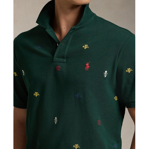 폴로 랄프로렌 Mens Classic-Fit Embroidered Mesh Polo Shirt