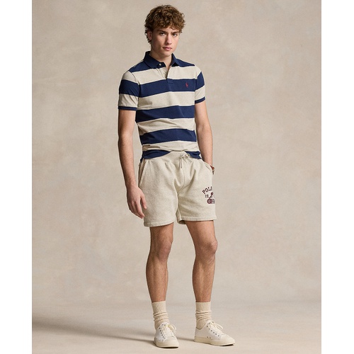 폴로 랄프로렌 Mens Classic-Fit Striped Mesh Polo Shirt