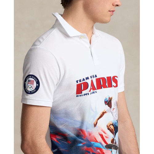 폴로 랄프로렌 Mens Team USA Mesh Graphic Polo Shirt