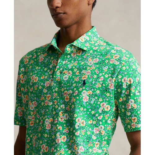 폴로 랄프로렌 Mens Classic-Fit Floral Soft Cotton Polo