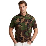 Mens Classic-Fit Camo Cotton Mesh Shirt