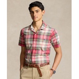 Mens Classic-Fit Madras Camp Shirt