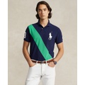 Mens Custom Slim Fit Big Pony Mesh Polo Shirt