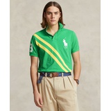 Mens Custom Slim Fit Big Pony Mesh Polo Shirt