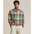 Mens Classic-Fit Plaid Oxford Shirt