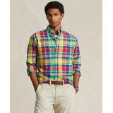 Mens Classic-Fit Plaid Oxford Shirt