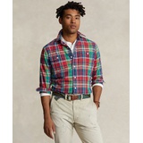 Mens Classic-Fit Plaid Oxford Workshirt