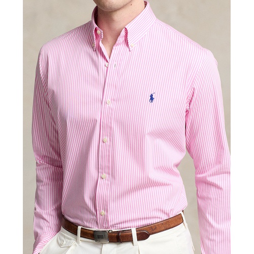 폴로 랄프로렌 Mens Classic-Fit Striped Stretch Poplin Shirt