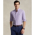 Mens Classic-Fit Gingham Stretch Poplin Shirt