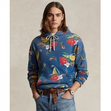 Mens Sailboat-Floral Fleece Hoodie