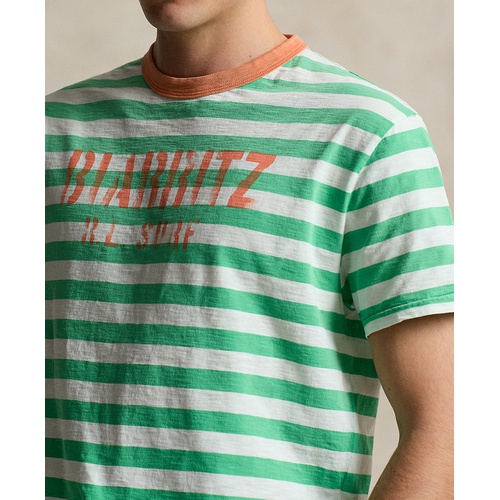 폴로 랄프로렌 Mens Classic-Fit Striped Jersey T-Shirt