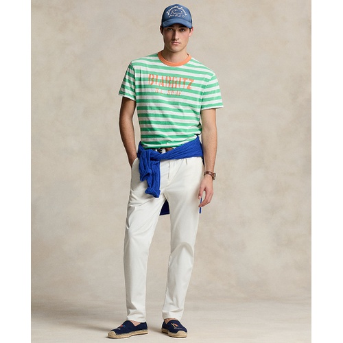 폴로 랄프로렌 Mens Classic-Fit Striped Jersey T-Shirt