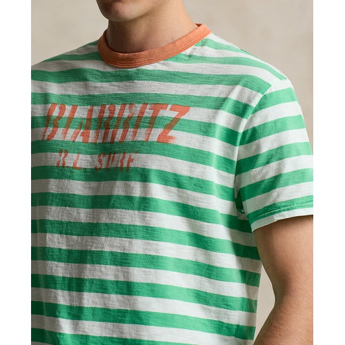 폴로 랄프로렌 Mens Classic-Fit Striped Jersey T-Shirt