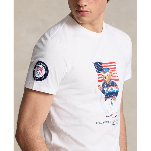 폴로 랄프로렌 Mens Team USA Polo Bear Jersey T-Shirt