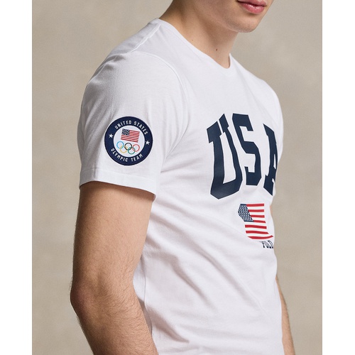 폴로 랄프로렌 Mens Team USA Custom Slim-Fit Graphic T-Shirt