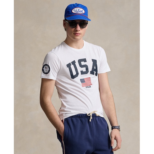 폴로 랄프로렌 Mens Team USA Custom Slim-Fit Graphic T-Shirt