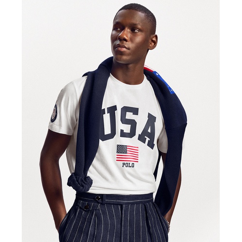 폴로 랄프로렌 Mens Team USA Custom Slim-Fit Graphic T-Shirt