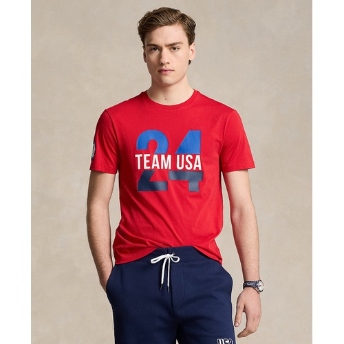 폴로 랄프로렌 Mens Team USA Custom Slim-Fit Team Graphic T-Shirt