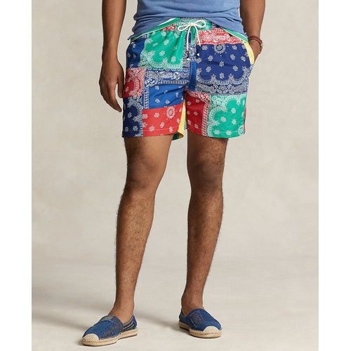 폴로 랄프로렌 Mens 5.75-Inch Traveler Classic Swim Trunks