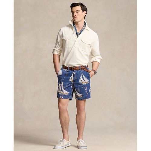 폴로 랄프로렌 Mens 8-Inch Straight-Fit Sailboat Twill Shorts