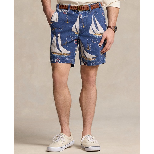 폴로 랄프로렌 Mens 8-Inch Straight-Fit Sailboat Twill Shorts