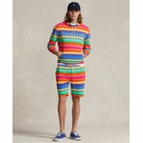 Mens French Terry Striped Shorts