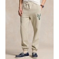 Mens Slub Fleece Graphic Sweatpants