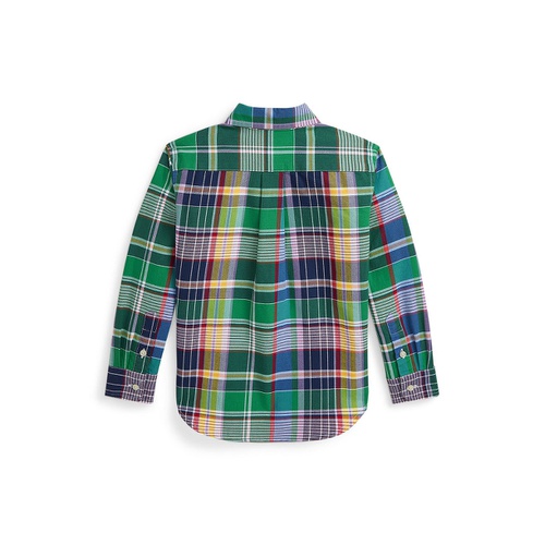 폴로 랄프로렌 Toddler and Little Boys Plaid Cotton Oxford Shirt