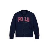 Big Boys Logo Fleece Baseball Jacket