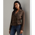 Womens Belted Moto Jacket