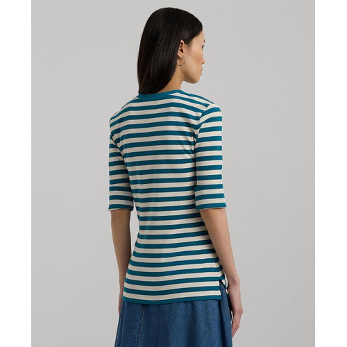 폴로 랄프로렌 Womens Striped Henley Tee