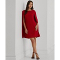 Womens Cape Georgette Cocktail Dress