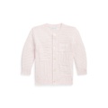 Baby Boys or Girls Contrast Knit Cotton Long Sleeves Cardigan