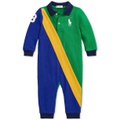 Baby Colorblocked Stripe Cotton Coverall