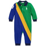 Baby Colorblocked Stripe Cotton Coverall