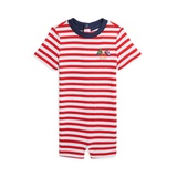 Baby Boys Striped Cotton Jersey Shortall