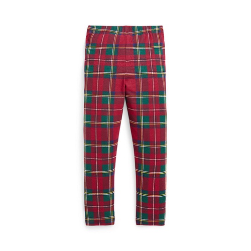 폴로 랄프로렌 Toddler and Little Girls Plaid Stretch Jersey Legging Pant