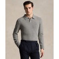 Mens Wool-Cashmere Polo-Collar Sweater