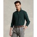 Mens Classic Fit Long Sleeve Mesh Polo