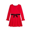 Big Girls Pleated Ponte Dress