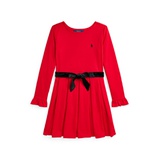 Big Girls Pleated Ponte Dress