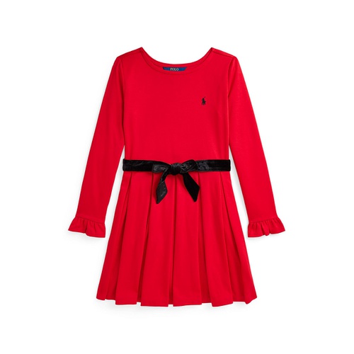 폴로 랄프로렌 Big Girls Pleated Ponte Dress