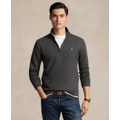 Mens Double-Knit Mesh Quarter-Zip Pullover